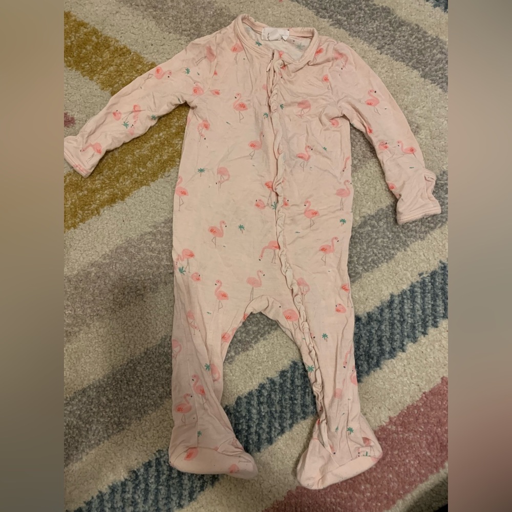 Flamingo SpearmintLOVE onesie